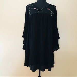 Just Found Boho Embroidered Lace Tunic Dress 2X